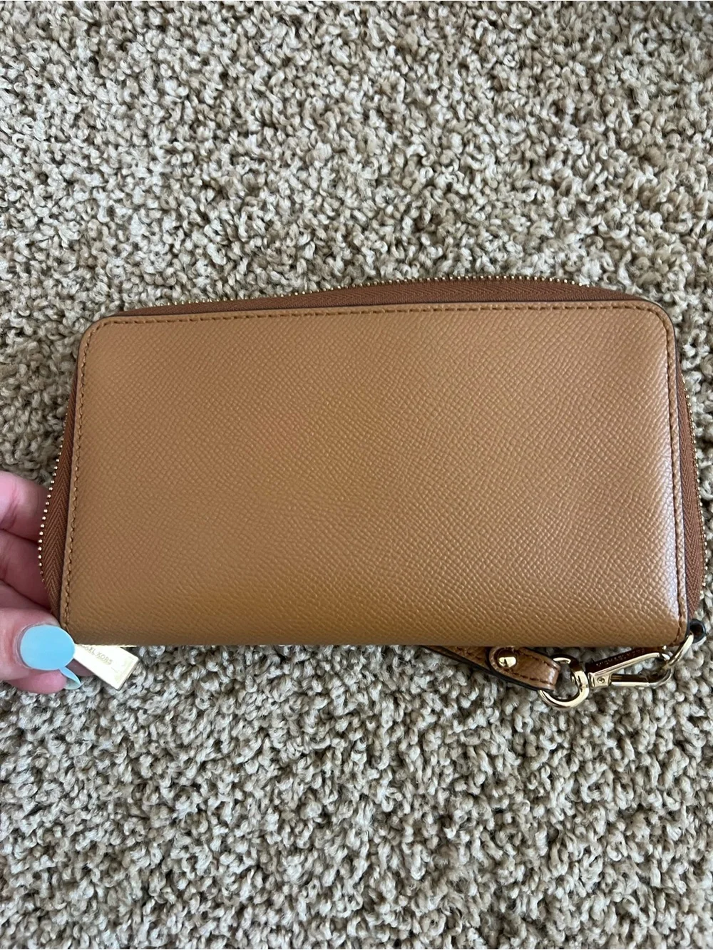 Michael Kors Cognac Brown Leather Purse & Matching Wallet - Picture 5 of 11